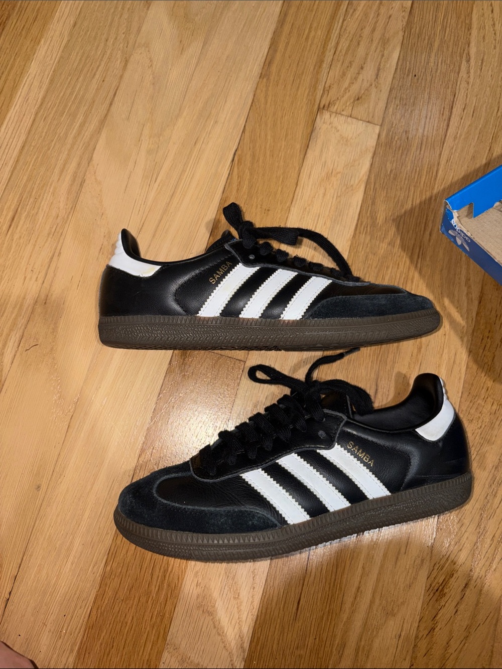 adidas Black and White Samba Low-Top Sneakers